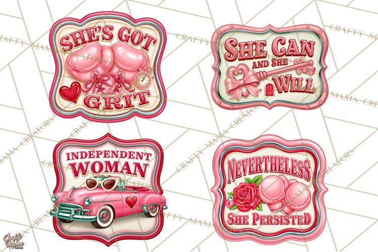 Girl Power Retro Diner Sign PNG Clipart example image 1