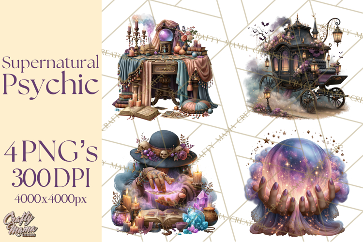 Witch Psychic Gothic Supernatural Clipart PNG