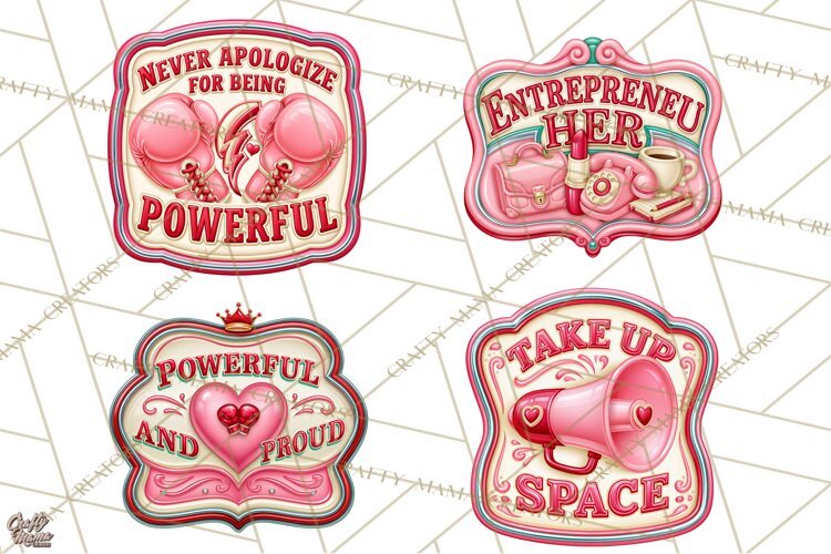 Girl Power Retro Diner Sign PNG Clipart example image 1