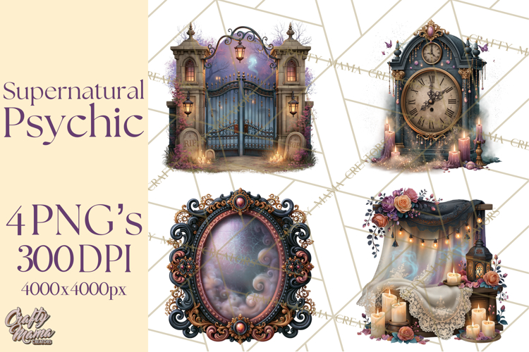 Witch Psychic Gothic Supernatural Clipart PNG