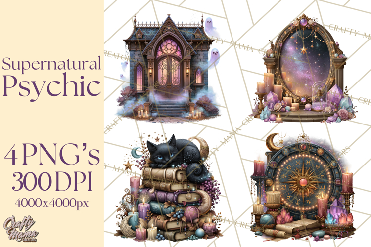 Witch Psychic Gothic Supernatural Clipart PNG