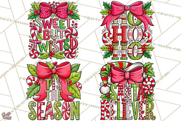 Whimsical Christmas Shirt Graphic PNG Holiday Doodle Quote example image 1