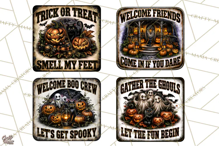 Halloween Metal Signs PNG Clipart | Spooky Season Quotes