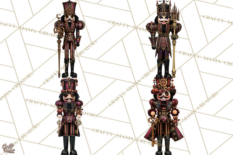 Halloween Nutcracker Clipart PNG, Gothic Nutcracker example image 1