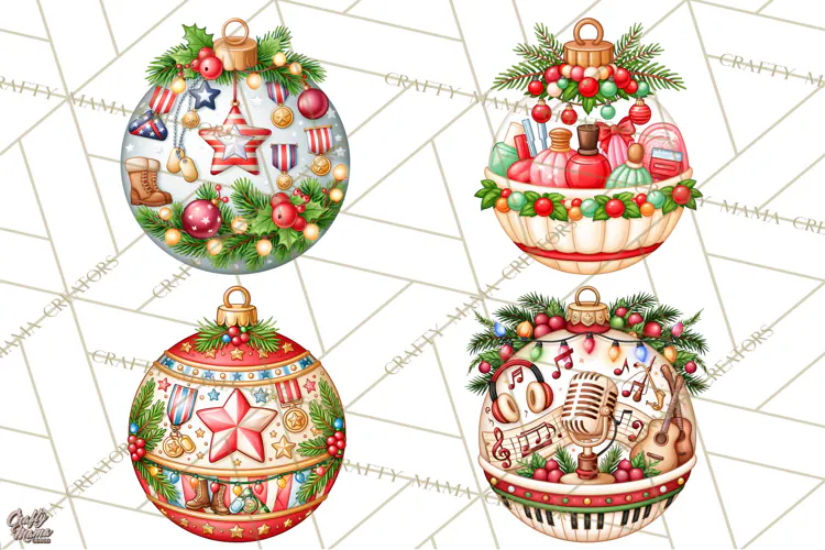 Sports Occupation Christmas Ornaments PNG Clipart