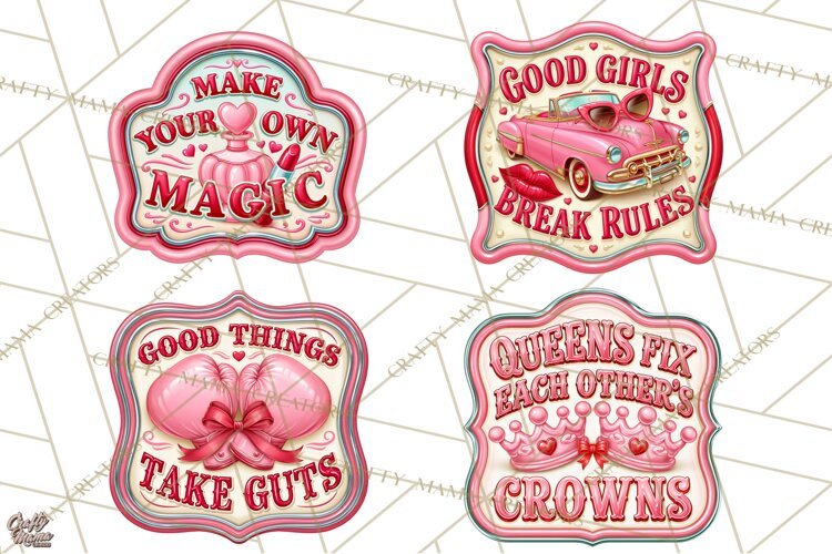 Girl Power Retro Diner Sign PNG Clipart example image 1