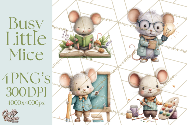 Mischievous Mouse Occupation Clipart PNG