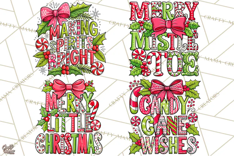 Whimsical Christmas Shirt Graphic PNG Holiday Doodle Quote