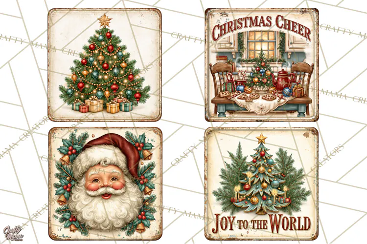 Vintage Mid Century Christmas Signs | Holiday Quotes