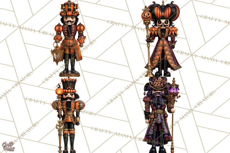 Halloween Nutcracker Clipart PNG, Gothic Nutcracker