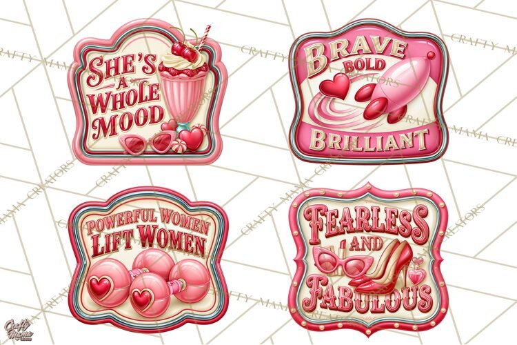 Girl Power Retro Diner Sign PNG Clipart example image 1
