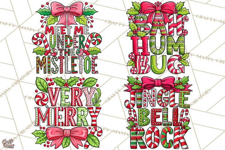 Whimsical Christmas Shirt Graphic PNG Holiday Doodle Quote example image 1