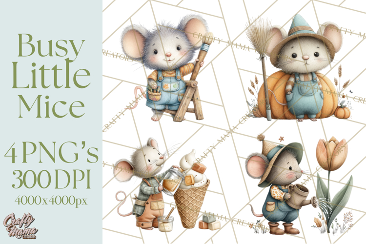 Mischievous Mouse Occupation Clipart PNG