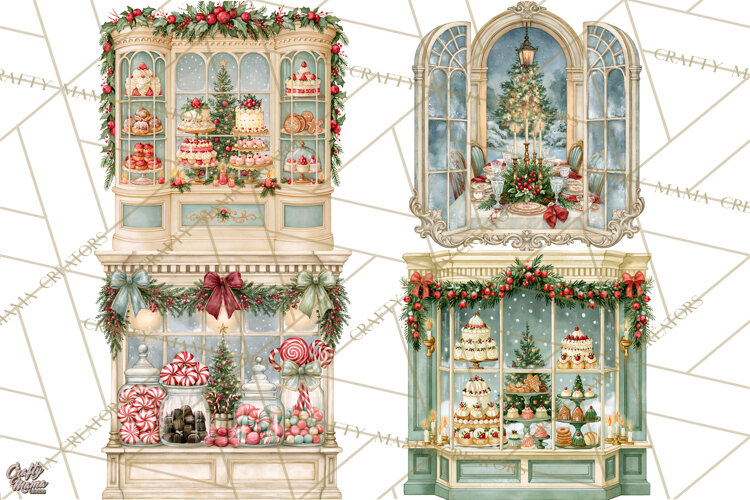Christmas Through The Window PNG Clipart example image 1