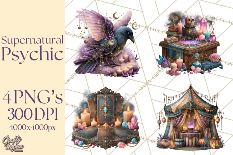 Witch Psychic Gothic Supernatural Clipart PNG