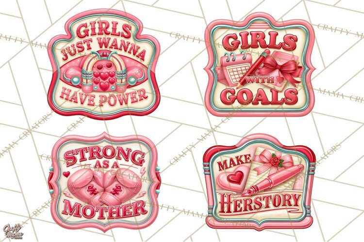 Girl Power Retro Diner Sign PNG Clipart example image 1