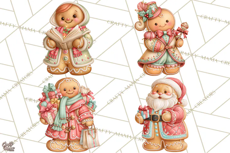 Gingerbread People Clipart, Gingerbread People