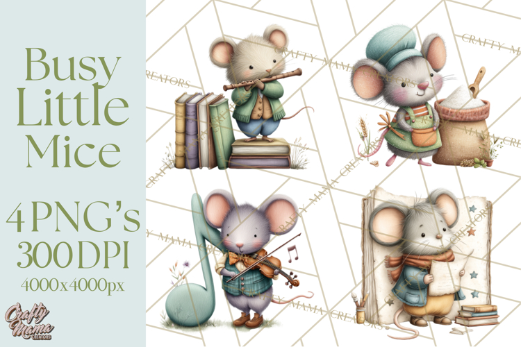 Mischievous Mouse Occupation Clipart PNG