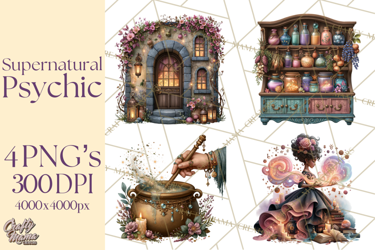 Witch Psychic Gothic Supernatural Clipart PNG