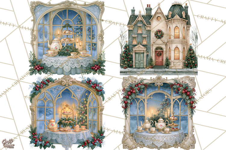 Christmas Through The Window PNG Clipart example image 1