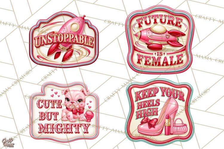 Girl Power Retro Diner Sign PNG Clipart example image 1