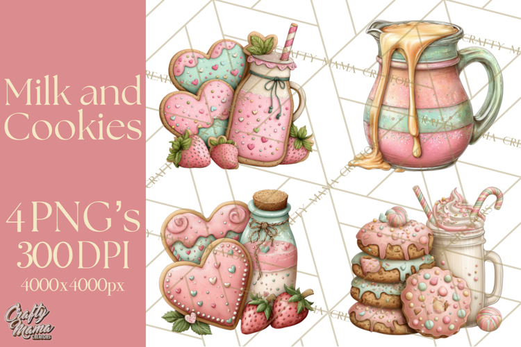 Milk Cookies Candy Chocolate Dessert Clipart PNG