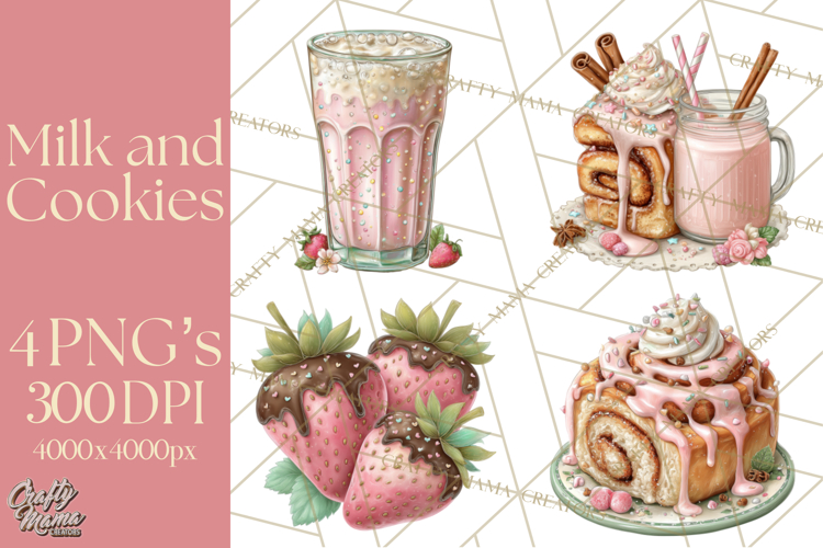 Milk Cookies Candy Chocolate Dessert Clipart PNG