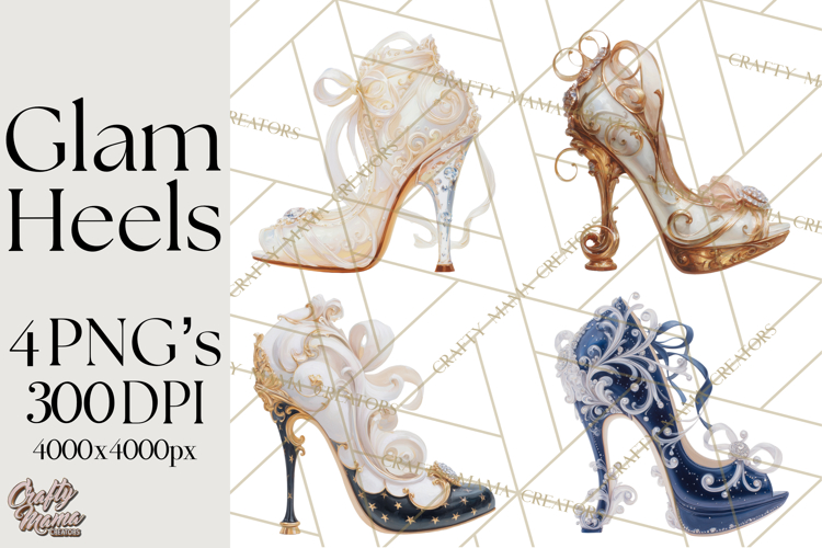 Glam High Heel Shoes PNG Clipart Luxury Fashion Heels