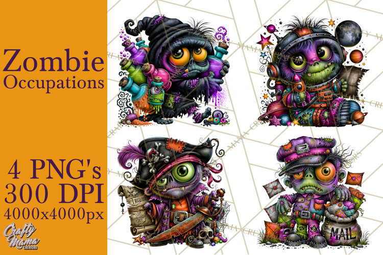 Zombie Occupation Halloween PNG Clipart example image 1