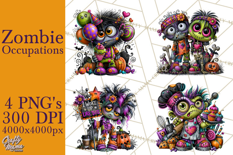 Zombie Occupation Halloween PNG Clipart example image 1