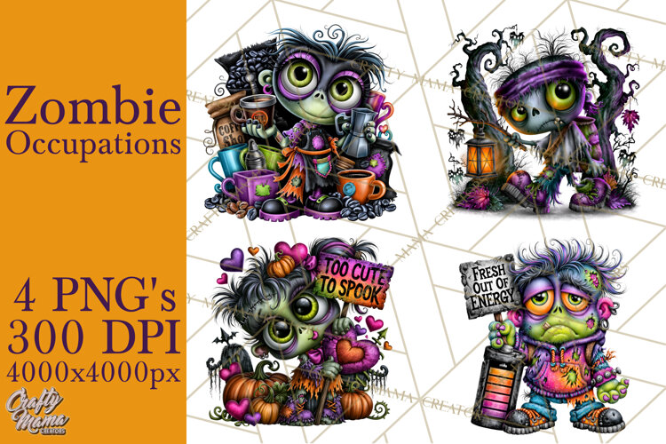 Zombie Occupation Halloween PNG Clipart example image 1