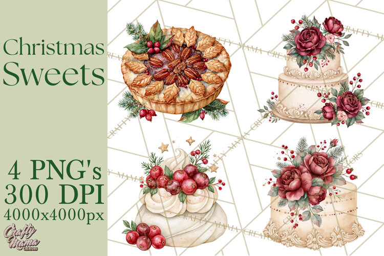 Christmas Dessert Clipart PNG example image 1