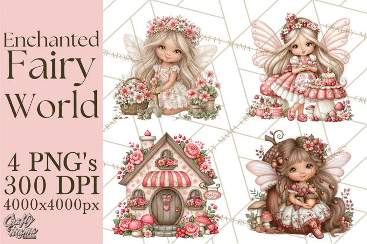 Whimsical Fairy World Clipart PNG