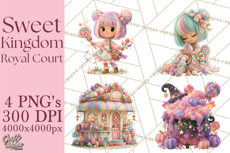 Sweet Kingdom Royal Characters PNG Clipart example image 1