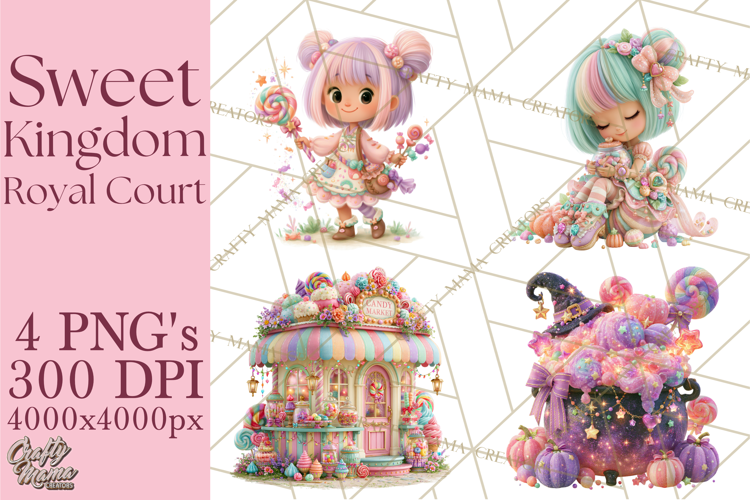 Sweet Kingdom Royal Characters PNG Clipart