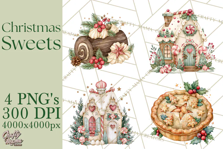 Christmas Dessert Clipart PNG