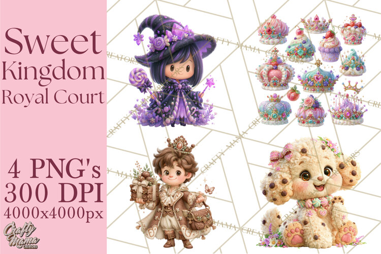Sweet Kingdom Royal Characters PNG Clipart example image 1