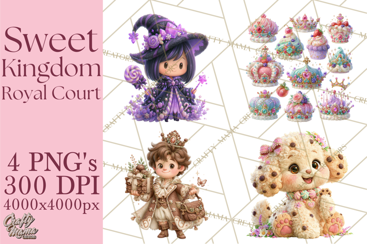 Sweet Kingdom Royal Characters PNG Clipart