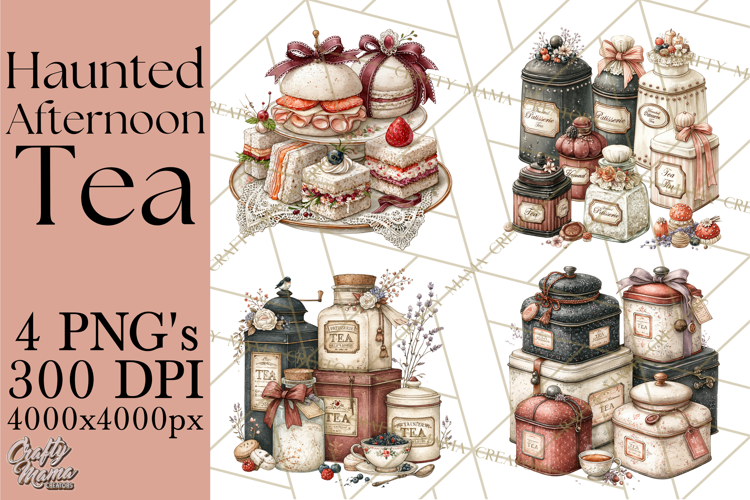 Haunted Afternoon Tea PNG Clipart, Gothic Tea Party