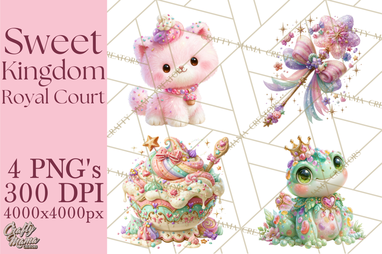 Sweet Kingdom Royal Characters PNG Clipart