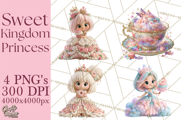 Sweet Kingdom Princess Clipart PNG