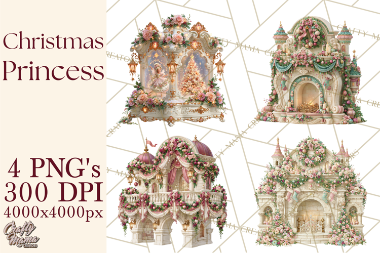 Christmas Princess PNG Clipart