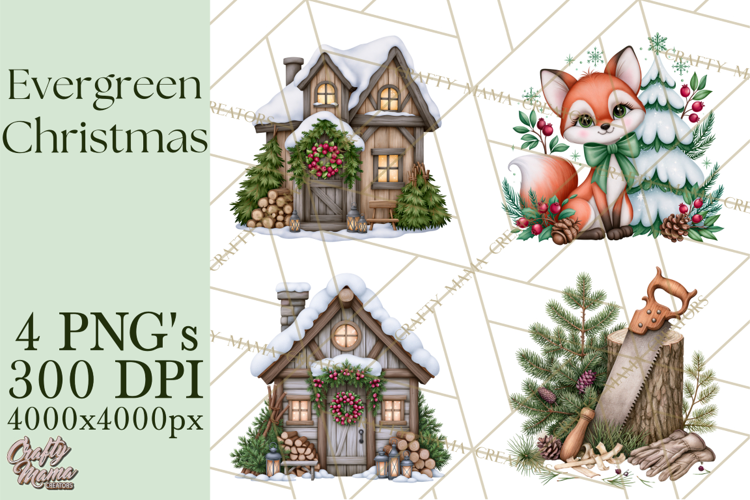 Christmas Tree Farm PNG Clipart, Santa & Elf Characters