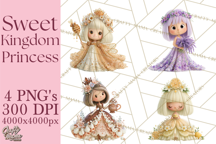 Sweet Kingdom Princess Clipart PNG