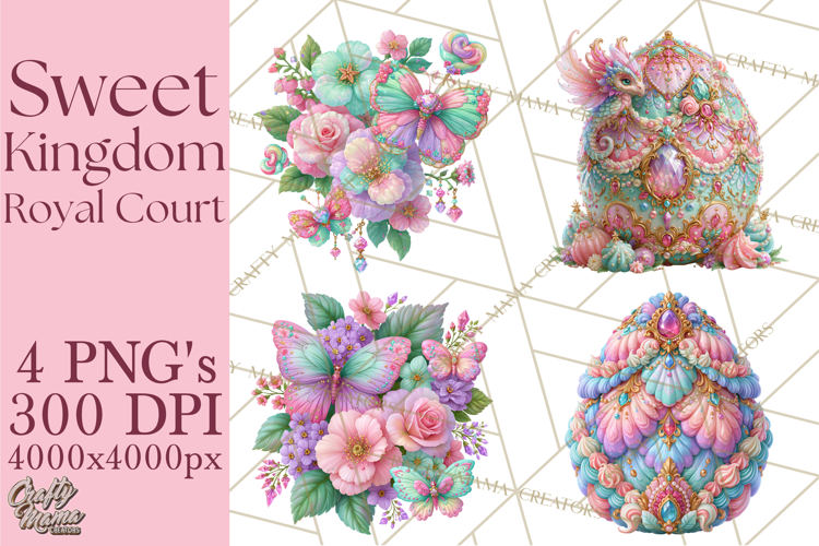 Sweet Kingdom Royal Characters PNG Clipart