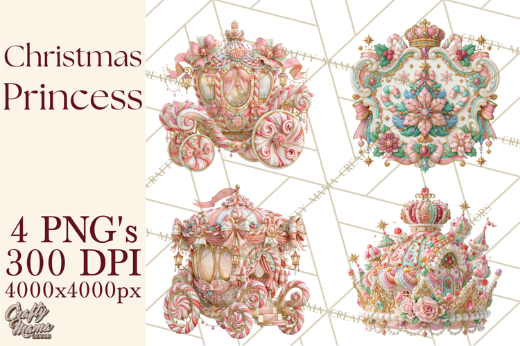 Christmas Princess PNG Clipart