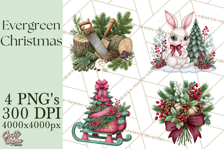 Christmas Tree Farm PNG Clipart, Santa & Elf Characters