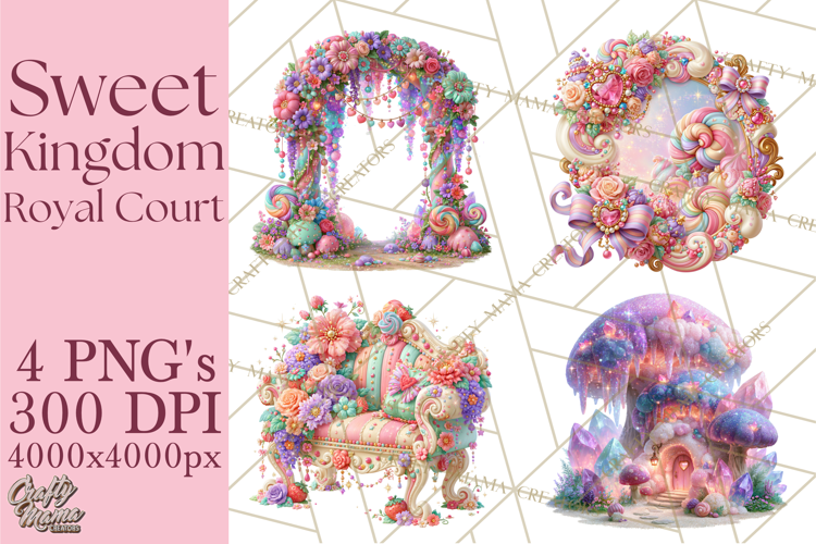 Sweet Kingdom Royal Characters PNG Clipart