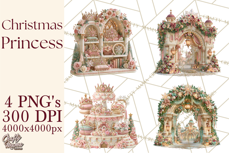 Christmas Princess PNG Clipart