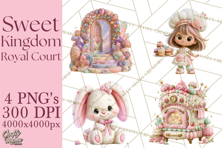 Sweet Kingdom Royal Characters PNG Clipart